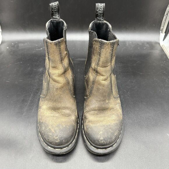 Dr. Doc Martens Women’s Size 5 Cadence Chelsea Boots Brown Leather Distressed - Picture 3 of 9